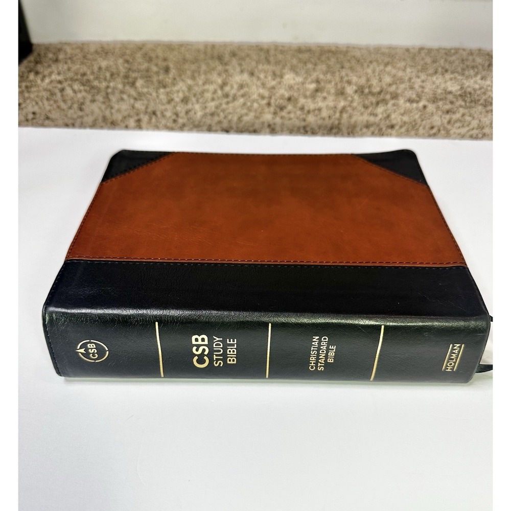 CSB Study Bible, Christian Standard Bible, Brown Genuine Leather, Holman